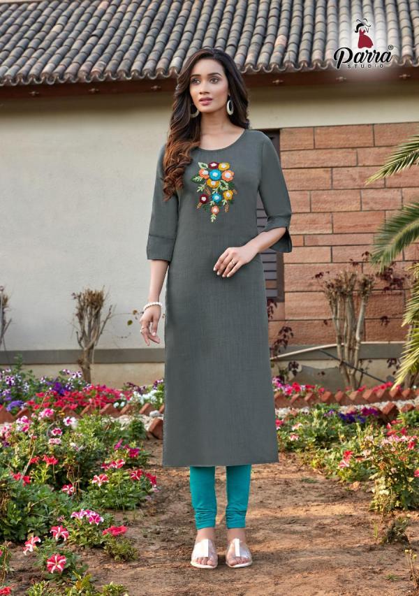 Parra Kasturi 1 Fancy Embroidery Kurti